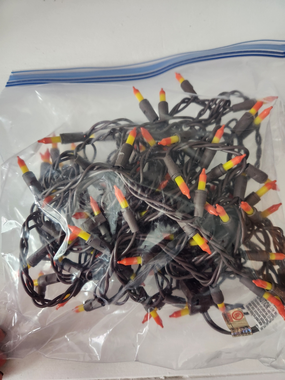 Hyde & EEk! Candy Corn Mini Halloween String Lights Brown  100 Count  Set Of 3 - Picture 7 of 9